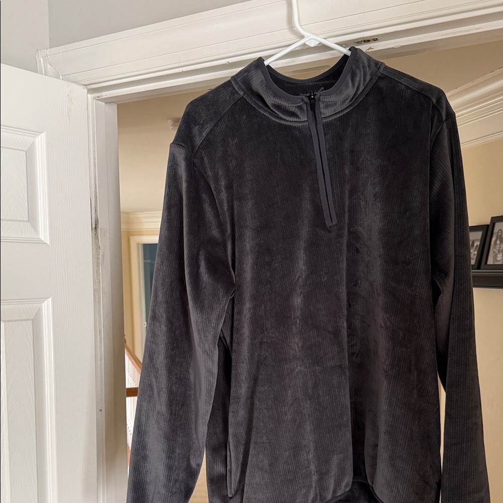 Spyder Men's Charcoal Quarter-Zip Pullover